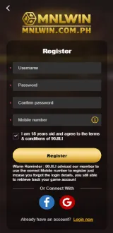 MNLWIN Casino Register